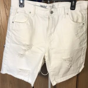 Mossimo denim white jean shorts